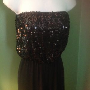 Black Sleeveless sequin jumpsuit Charlotte Russe S